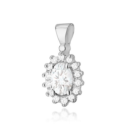 Zawieszka Z0182 Diament Laboratoryjny 0,40ct białe złoto