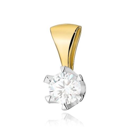 Zawieszka Z0220 Diament 1,00ct żółte złoto
