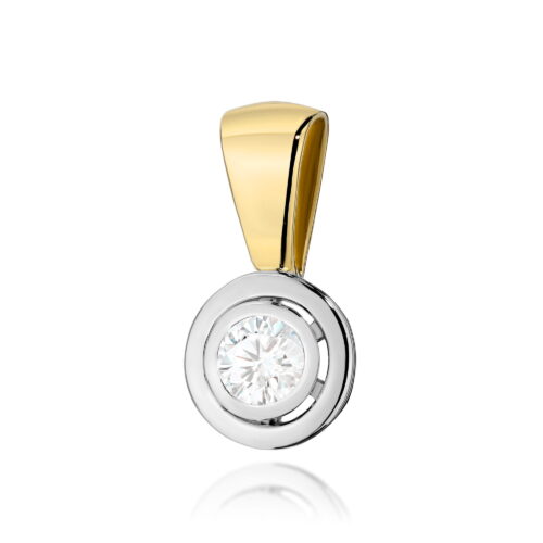Zawieszka Z0294 Diament 0,20ct żółte złoto