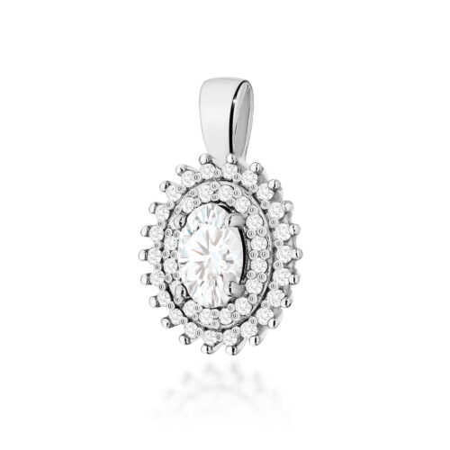 Zawieszka Z0303 Diament Laboratoryjny  0,40ct białe złoto