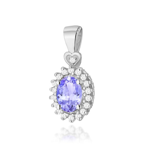 Zawieszka Z0312 Tanzanit 0,40ct białe złoto