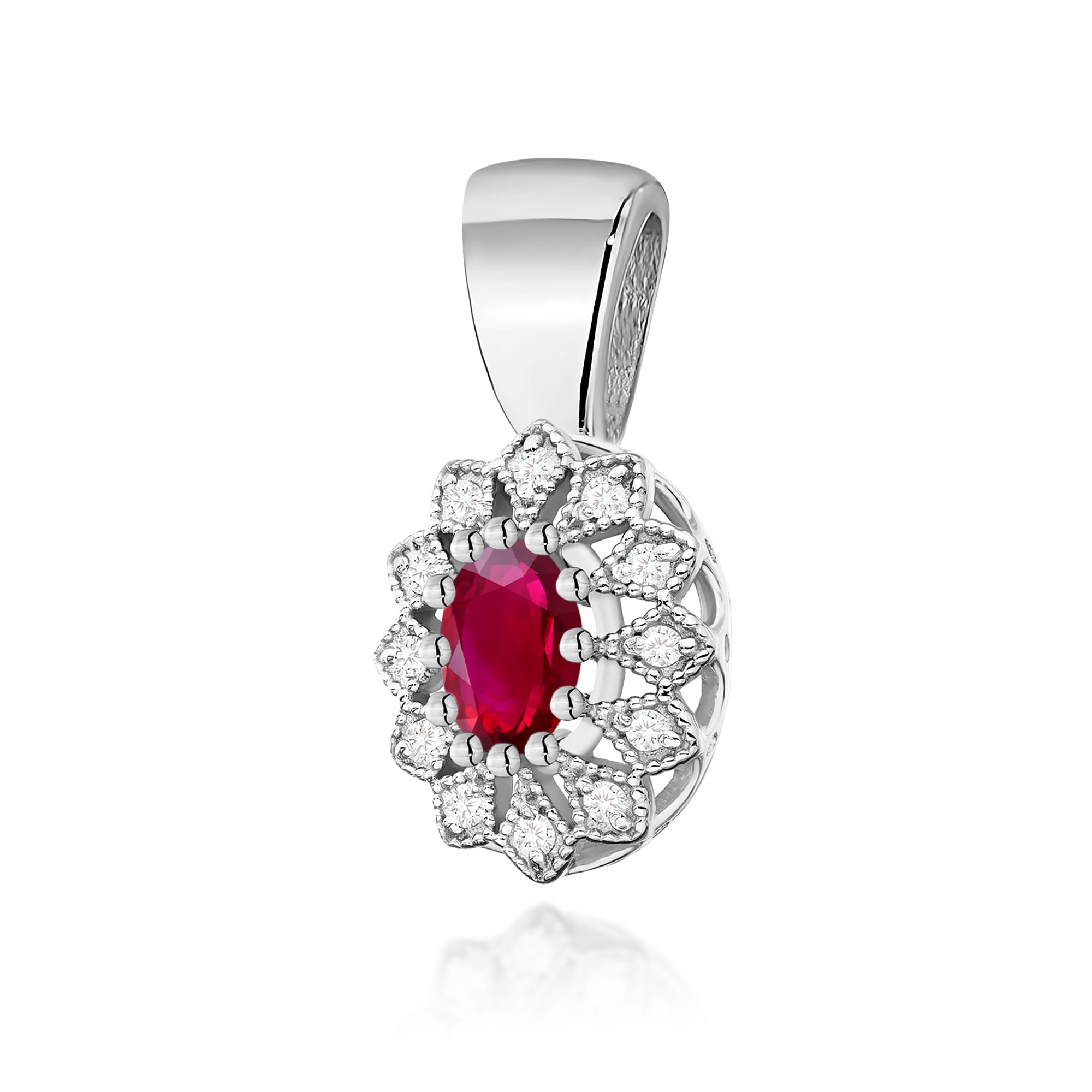 Z0354.B3.RUR.01_1 Zawieszka Z0354 Rubin 0,60ct białe złoto