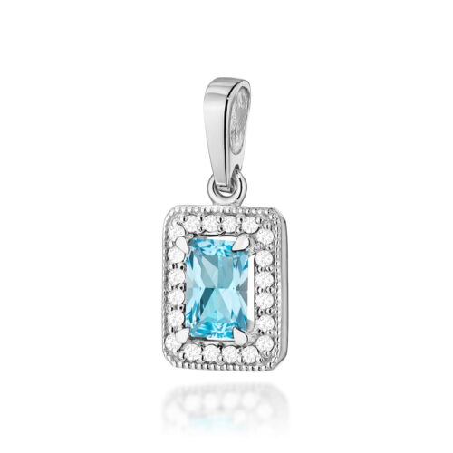 Zawieszka Z0422 Topaz Swiss 0,65ct białe złoto