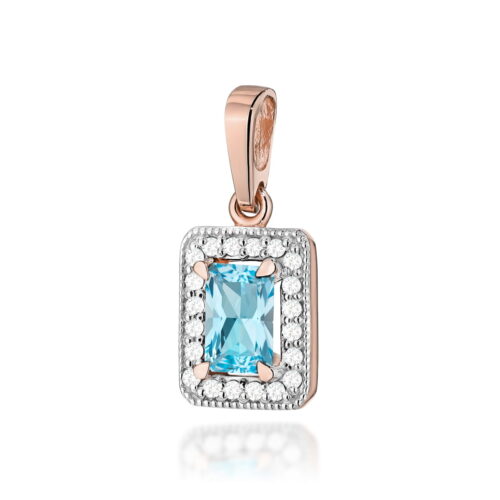 Zawieszka Z0422 Topaz Swiss 0,65ct różowe złoto