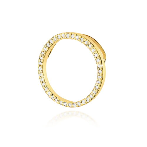Zawieszka Z0442 z diamentami żółte złoto