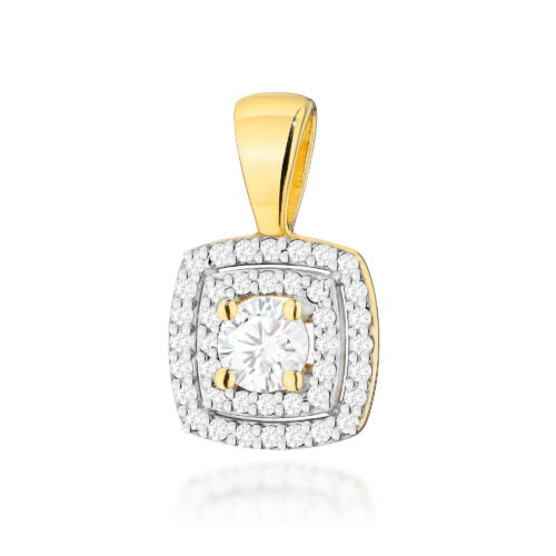 Zawieszka Z0506 z diamentami żółte złoto