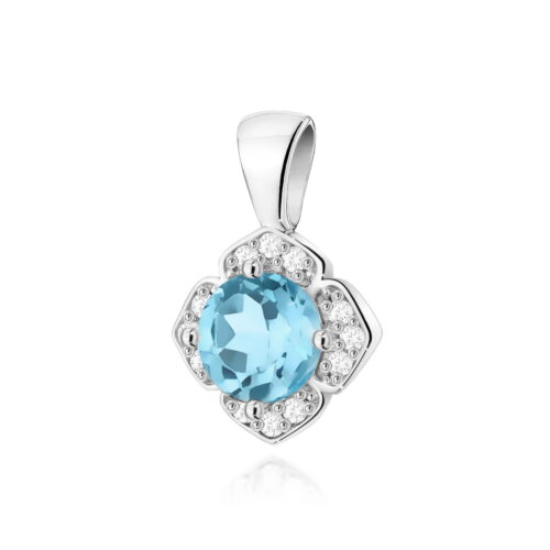 Zawieszka Z0571 Topaz Swiss 0,50ct białe złoto