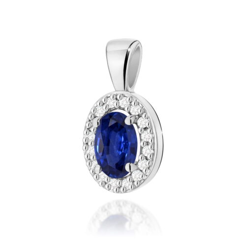 Zawieszka Z0574 Szafir 0,70ct białe złoto