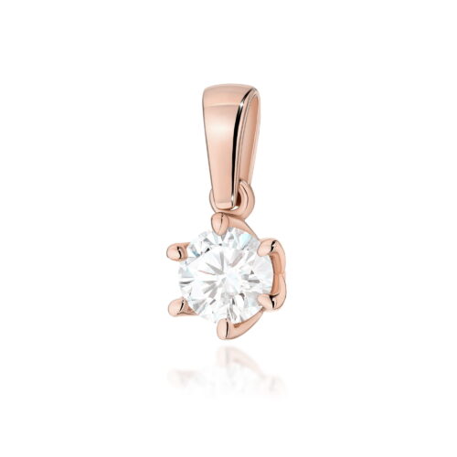 Zawieszka Z0575 Diament 0,50ct różowe złoto