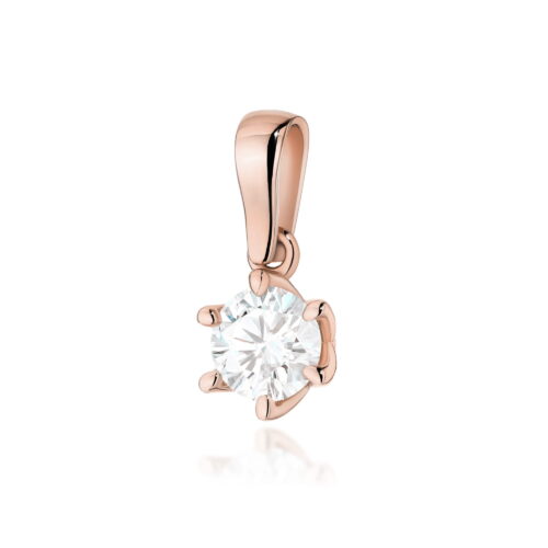 Zawieszka Z0575 Diament 0,70ct różowe złoto
