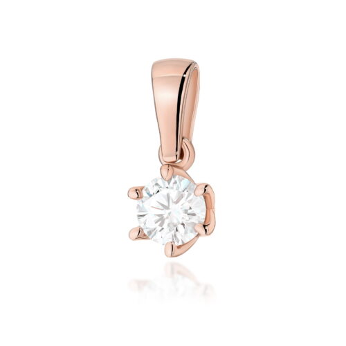 Zawieszka Z0575 Diament Laboratoryjny 0,40ct różowe złoto