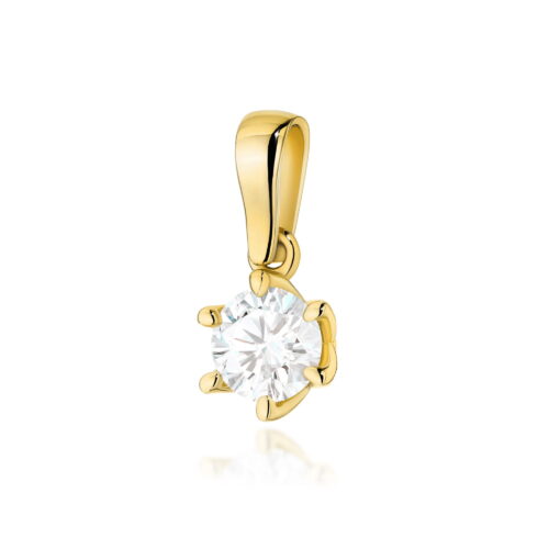 Zawieszka Z0575 Diament Laboratoryjny 0,70ct żółte złoto