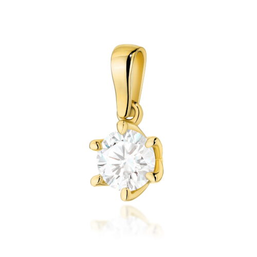 Zawieszka Z0575 Diament Laboratoryjny 1,00ct żółte złoto