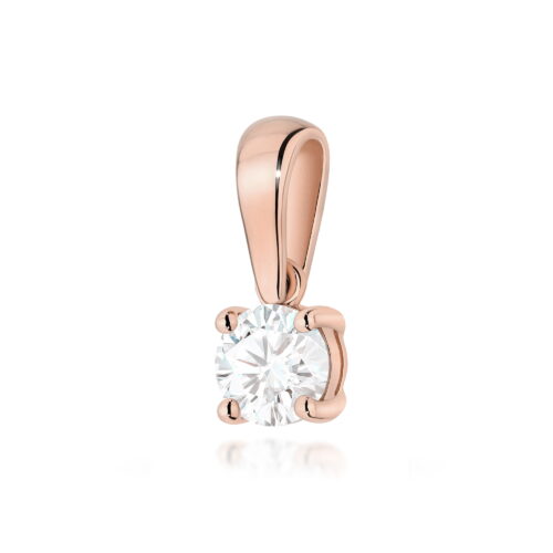 Zawieszka Z0576 Diament Laboratoryjny 0,30ct różowe złoto