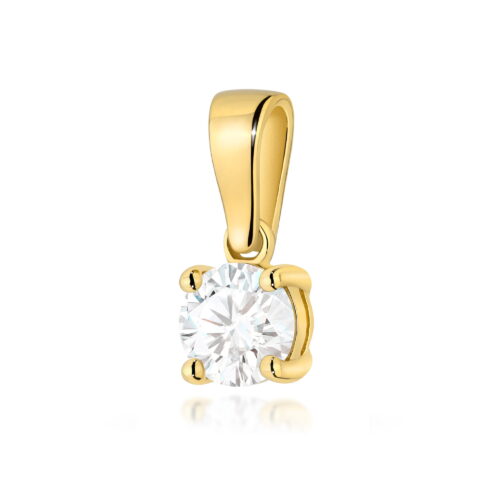 Zawieszka Z0576 Diament 0,50ct żółte złoto