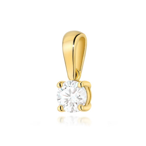 Zawieszka Z0576 Diament Laboratoryjny 0,30ct żółte złoto