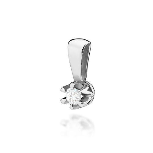 Zawieszka Z0032 Diament 0,12ct białe złoto