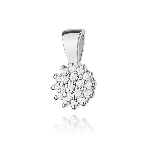 Zawieszka Z0401 z diamentami białe złoto