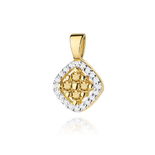 Zawieszka Z0441 z diamentami żółte złoto